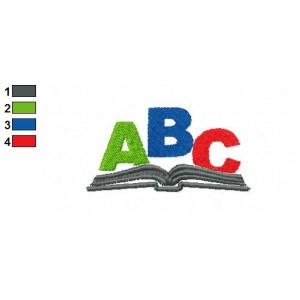 ABC Book Embroidery Design 02